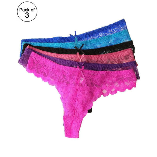 Fancy underwear (Pack of 3) panty undergarments imported for girls comfortable